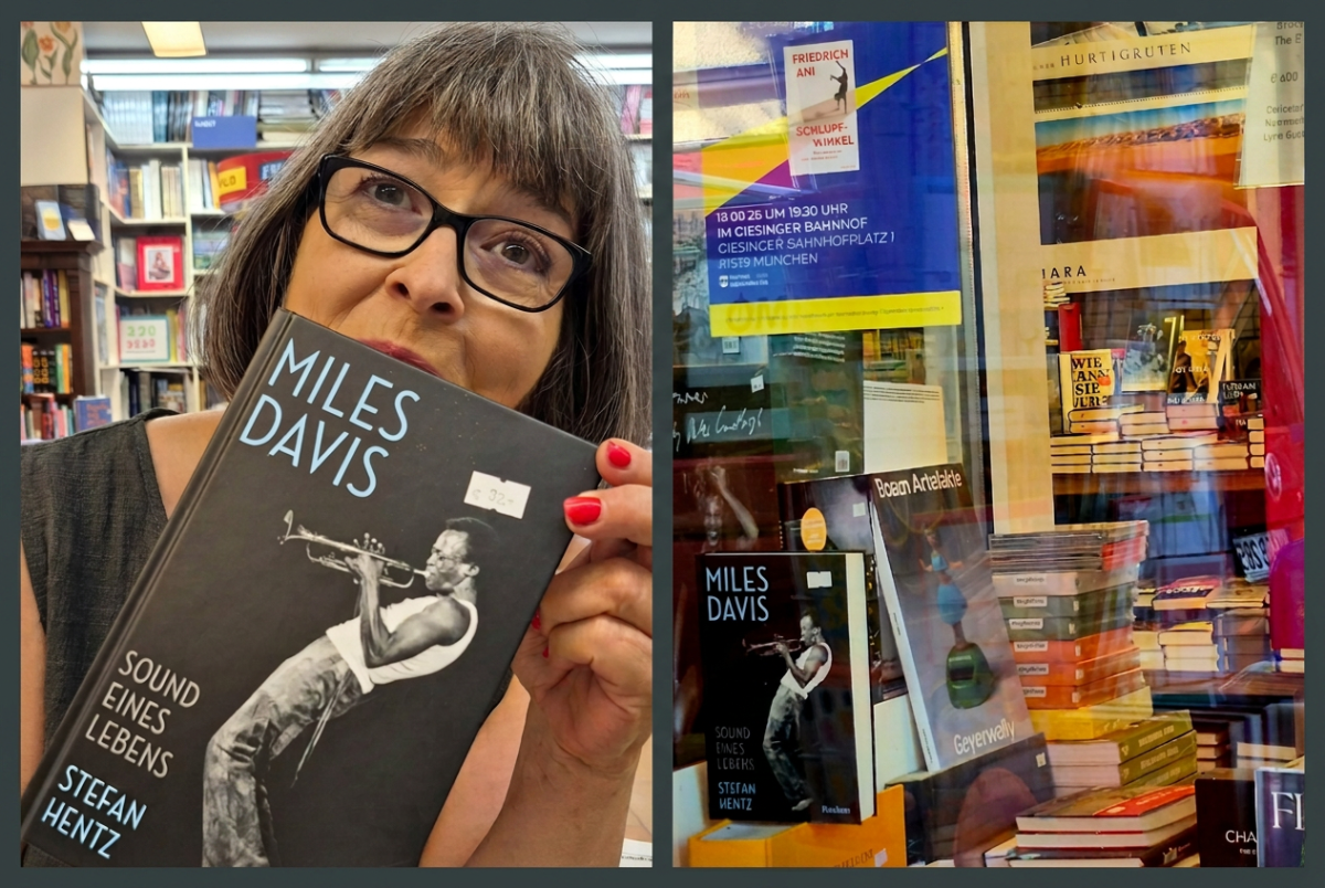 Stefan Hentz‘ Miles Davis-Biografie „Sound eines Lebens“: Kongenial und rein analog entdeckt bei „buch&töne“ in&nbsp;Haidhausen