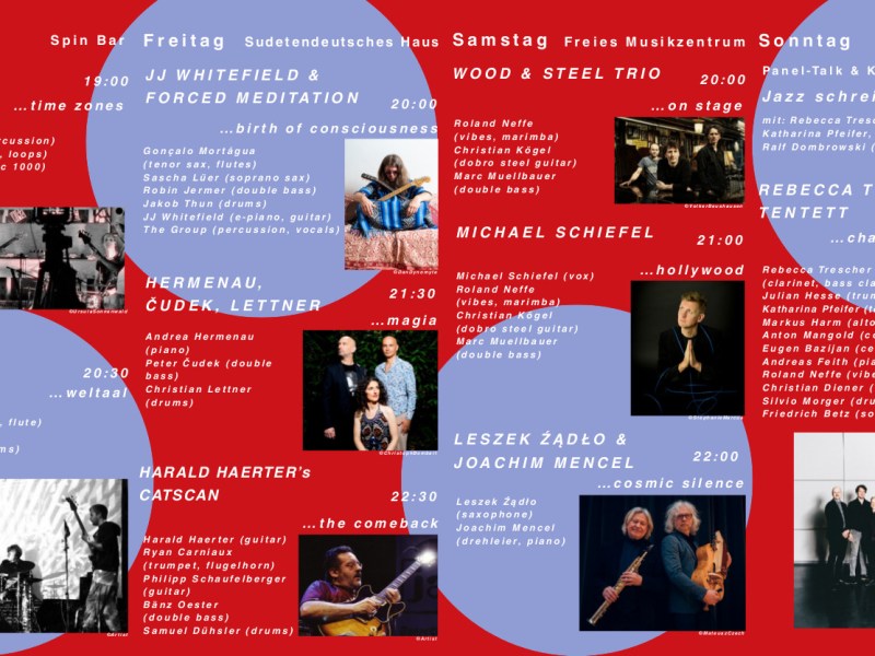 Jazzfest München 2026 – Von DO, 26.11. bis SO, 29.11.:  Jazz goes to&nbsp;town